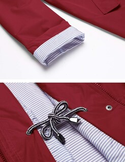 Foto 5 | Gabardina Impermeable Lomon Con Capucha Larga Para Mujer - Venta Internacional.