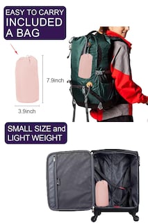 Foto 4 | Chubasquero Lomon Ligero E Impermeable Para Mujer Rosa M - Venta Internacional.
