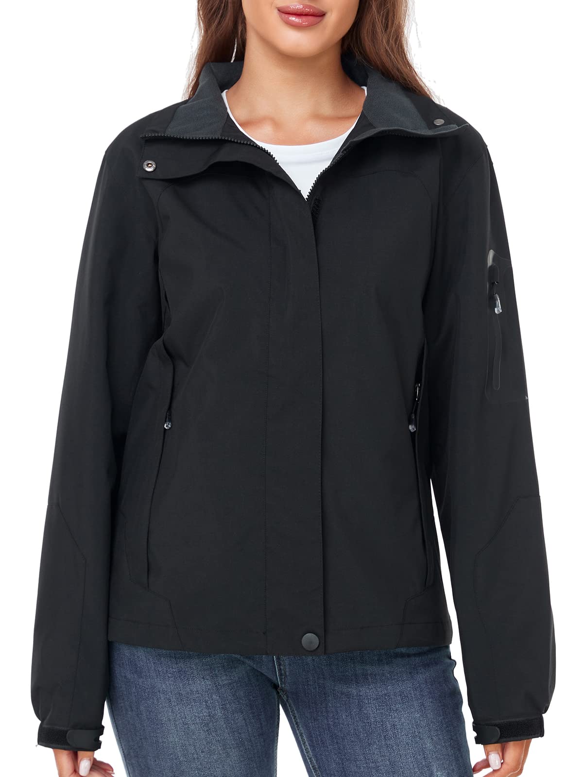 Foto 8 pulgar | Chubasquero Saphirose Impermeable Para Mujer, Color Negro, Talla L - Venta Internacional.