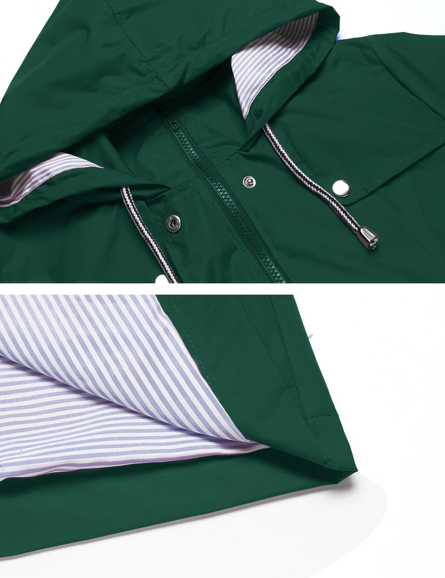 Foto 4 | Gabardina Impermeable Lomon Con Capucha Larga Para Mujer - Venta Internacional.