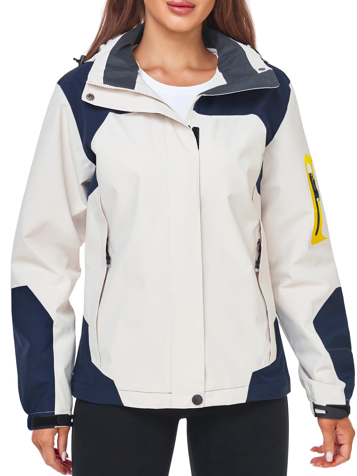 Foto 8 pulgar | Chubasquero Saphirose Impermeable Para Mujer Beige Xxl - Venta Internacional.