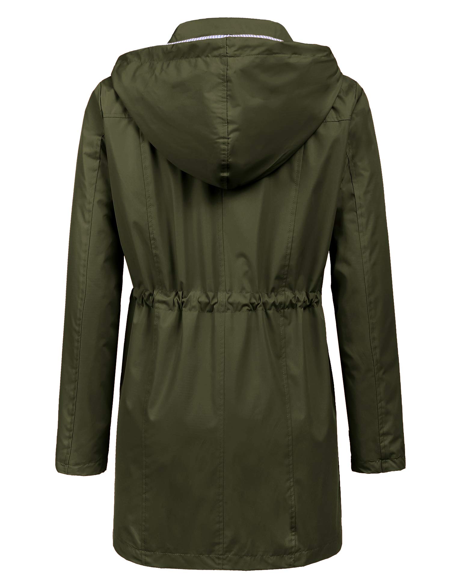 Foto 4 pulgar | Gabardina Impermeable Lomon Con Capucha Larga Para Mujer - Venta Internacional.