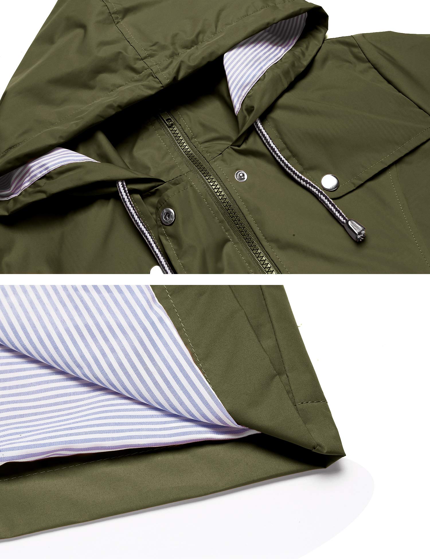 Foto 5 pulgar | Gabardina Impermeable Lomon Con Capucha Larga Para Mujer - Venta Internacional.