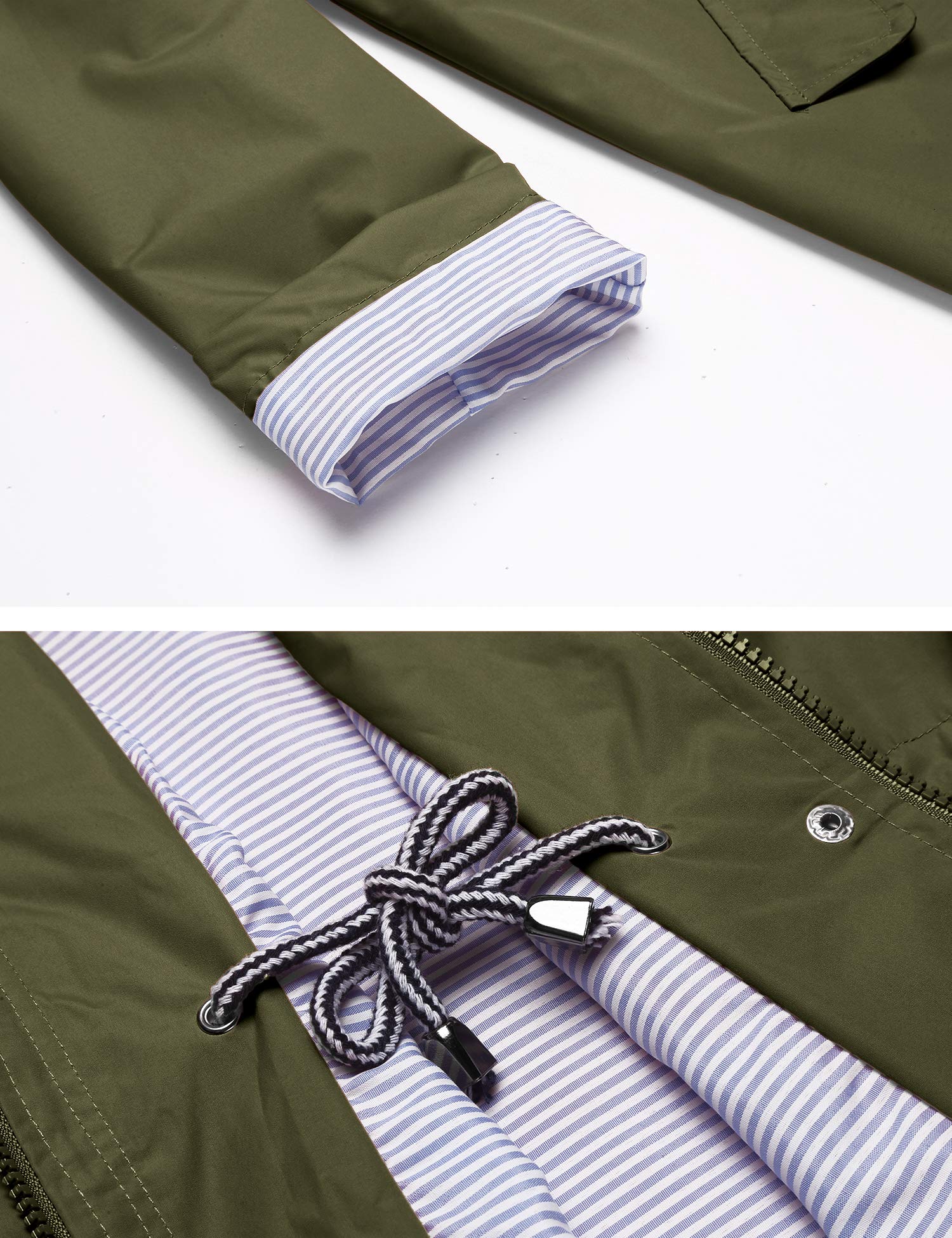 Foto 7 pulgar | Gabardina Impermeable Lomon Con Capucha Larga Para Mujer - Venta Internacional.