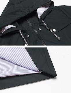Foto 4 | Gabardina Impermeable Lomon Con Capucha Larga Para Mujer - Venta Internacional.