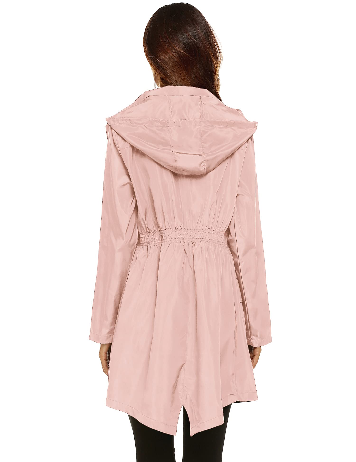 Foto 6 pulgar | Chubasquero Lomon Waterproof Para Mujer Al Aire Libre Rosa Talla M - Venta Internacional.
