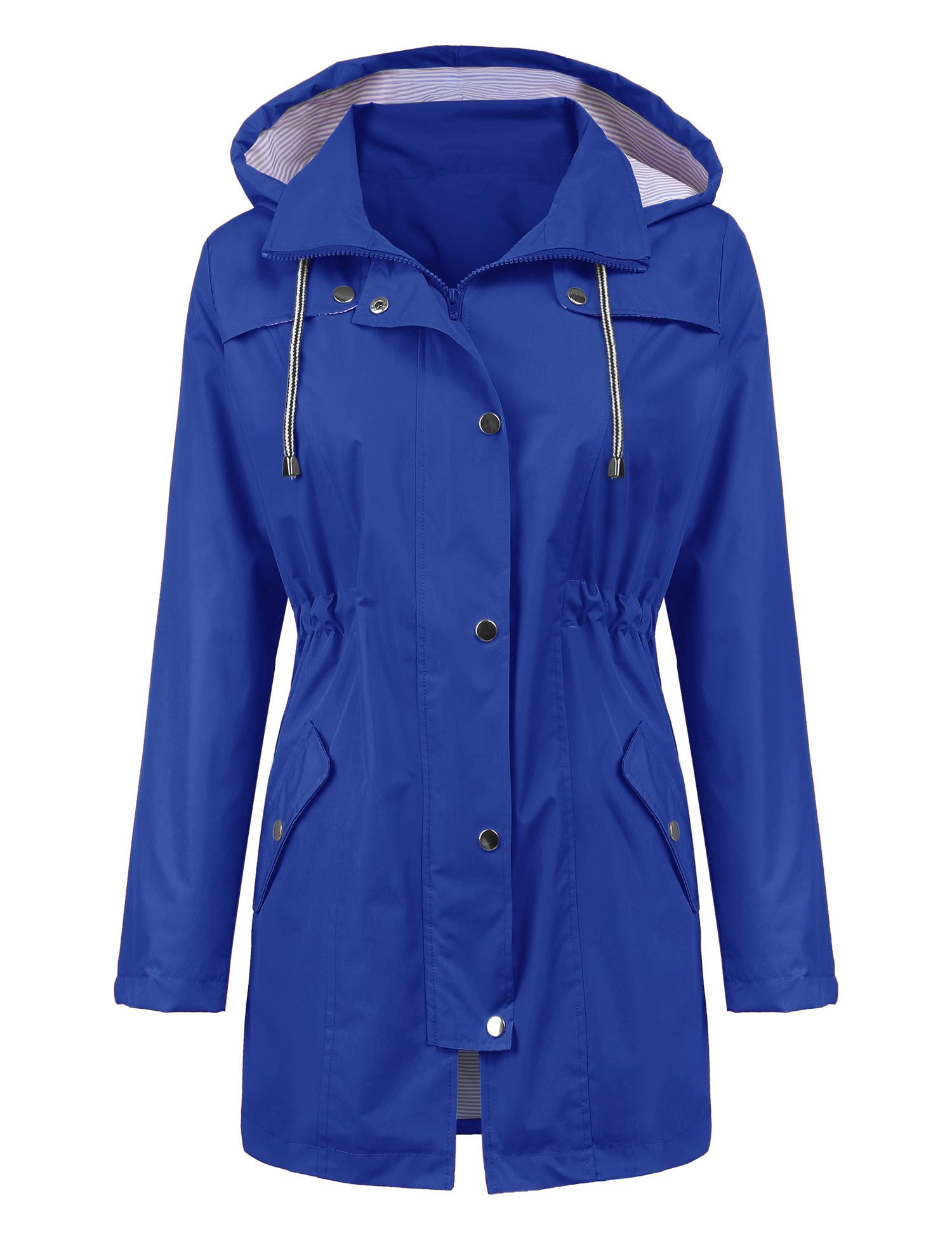 Foto 3 pulgar | Gabardina Impermeable Lomon Con Capucha Larga Para Mujer - Venta Internacional.