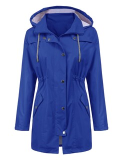 Foto 2 | Gabardina Impermeable Lomon Con Capucha Larga Para Mujer - Venta Internacional.