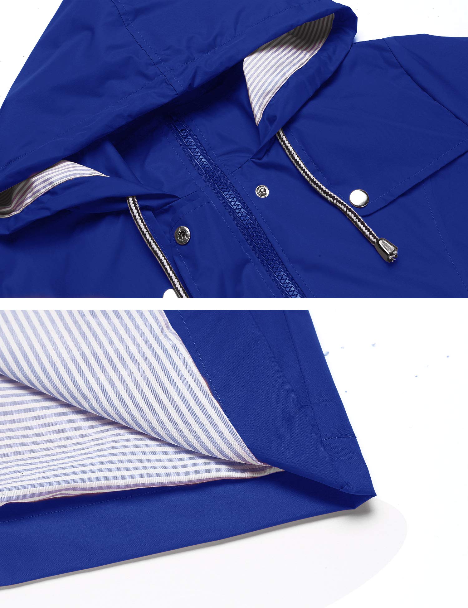 Foto 5 pulgar | Gabardina Impermeable Lomon Con Capucha Larga Para Mujer - Venta Internacional.