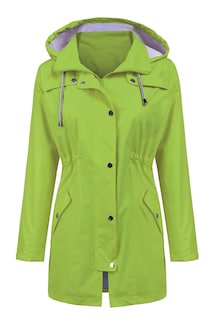 Foto 1 | Gabardina Impermeable Lomon Con Capucha Larga Para Mujer - Venta Internacional.