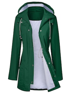 Foto 1 | Gabardina Impermeable Lomon Con Capucha Larga Para Mujer - Venta Internacional.