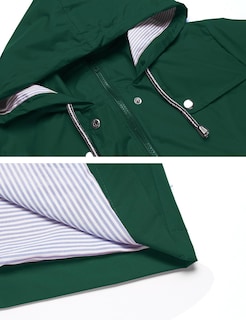Foto 4 | Gabardina Impermeable Lomon Con Capucha Larga Para Mujer - Venta Internacional.