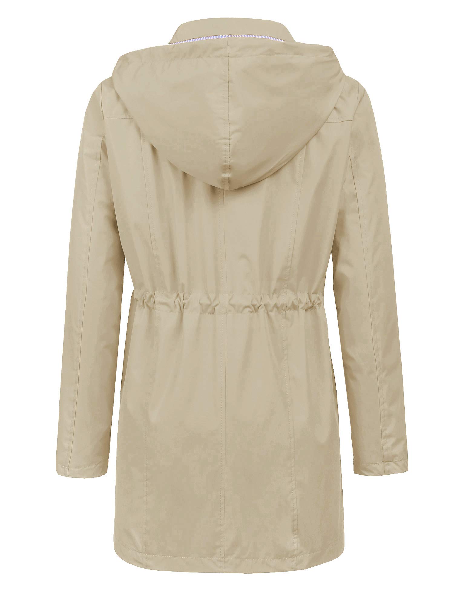 Foto 4 pulgar | Gabardina Impermeable Lomon Con Capucha Larga Para Mujer - Venta Internacional.