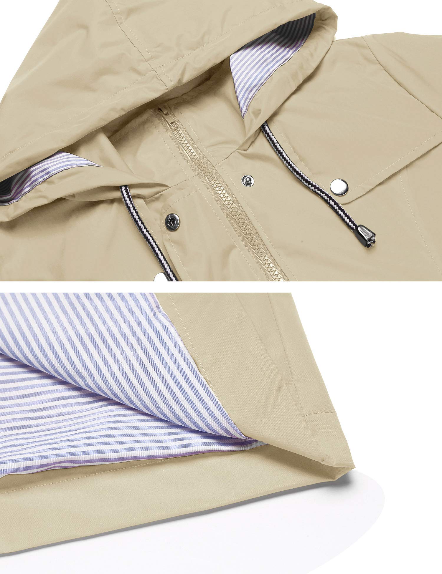 Foto 5 pulgar | Gabardina Impermeable Lomon Con Capucha Larga Para Mujer - Venta Internacional.