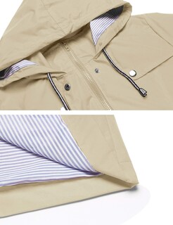 Foto 4 | Gabardina Impermeable Lomon Con Capucha Larga Para Mujer - Venta Internacional.