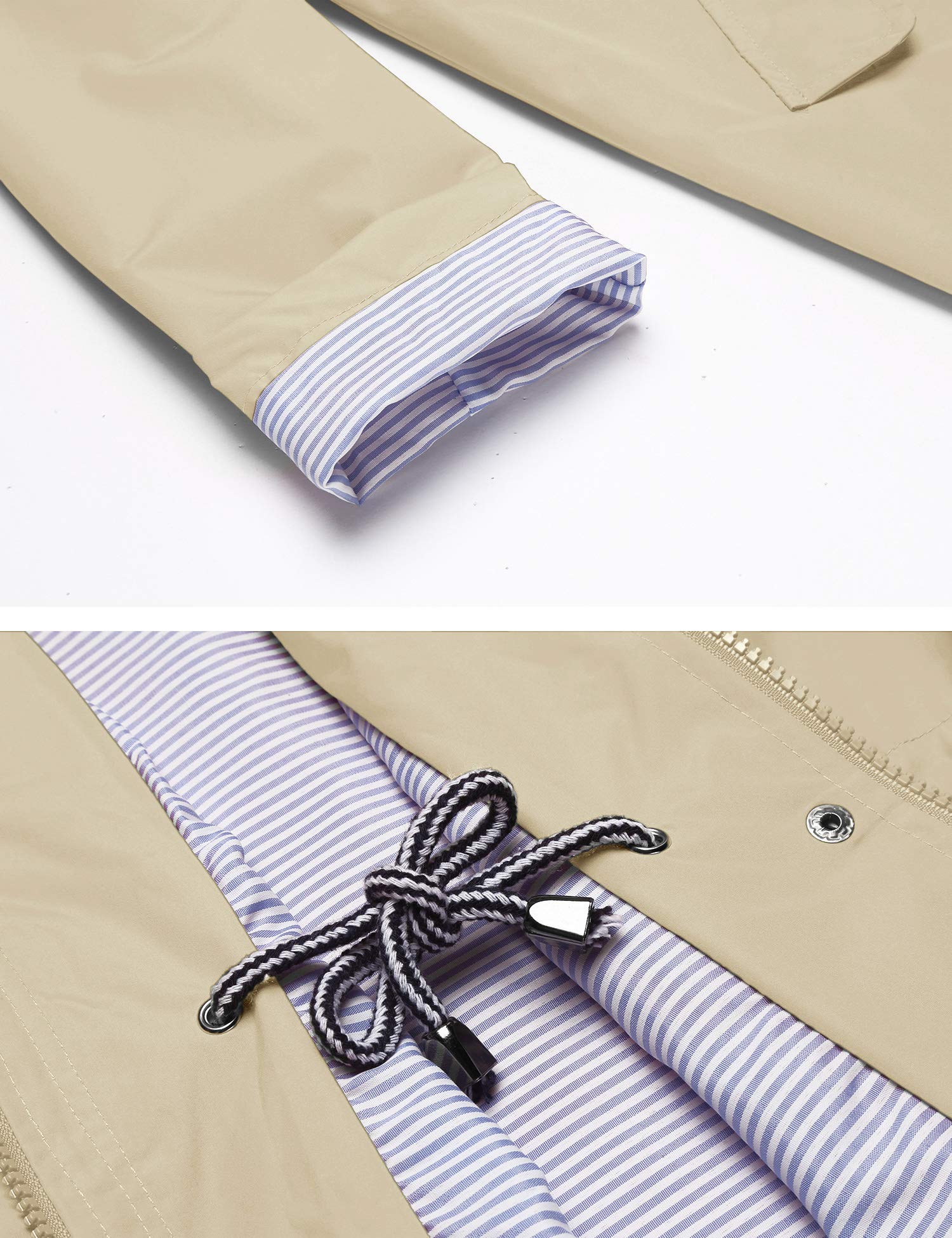 Foto 7 pulgar | Gabardina Impermeable Lomon Con Capucha Larga Para Mujer - Venta Internacional.