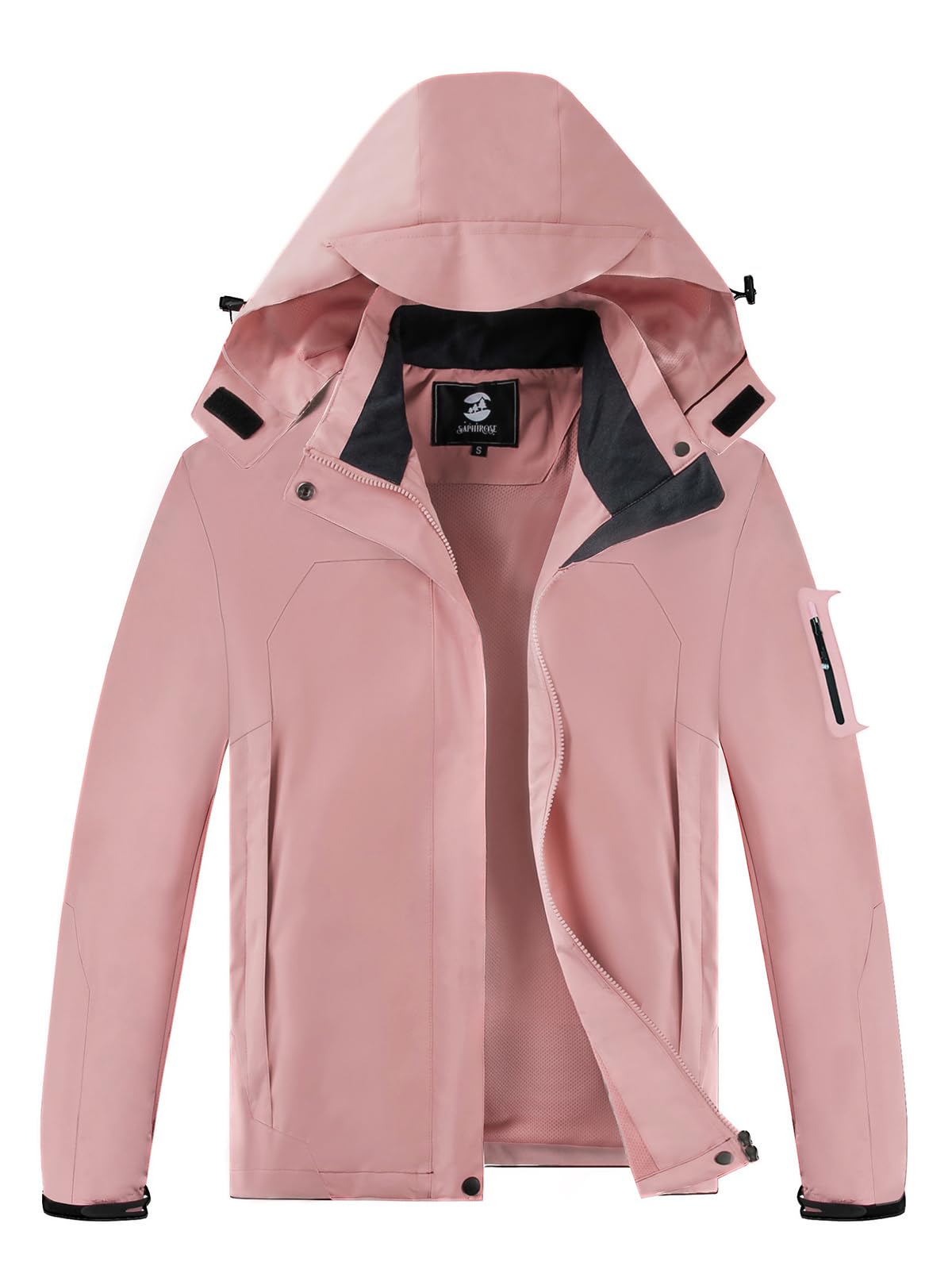 Foto 2 pulgar | Chubasquero Saphirose Impermeable Para Mujer Con Capucha Rosa - Venta Internacional.