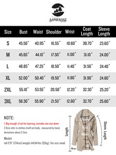 Foto 7 | Chaqueta Impermeable Saphirose Para Mujer, Con Capucha Larga, Caqui - Venta Internacional.