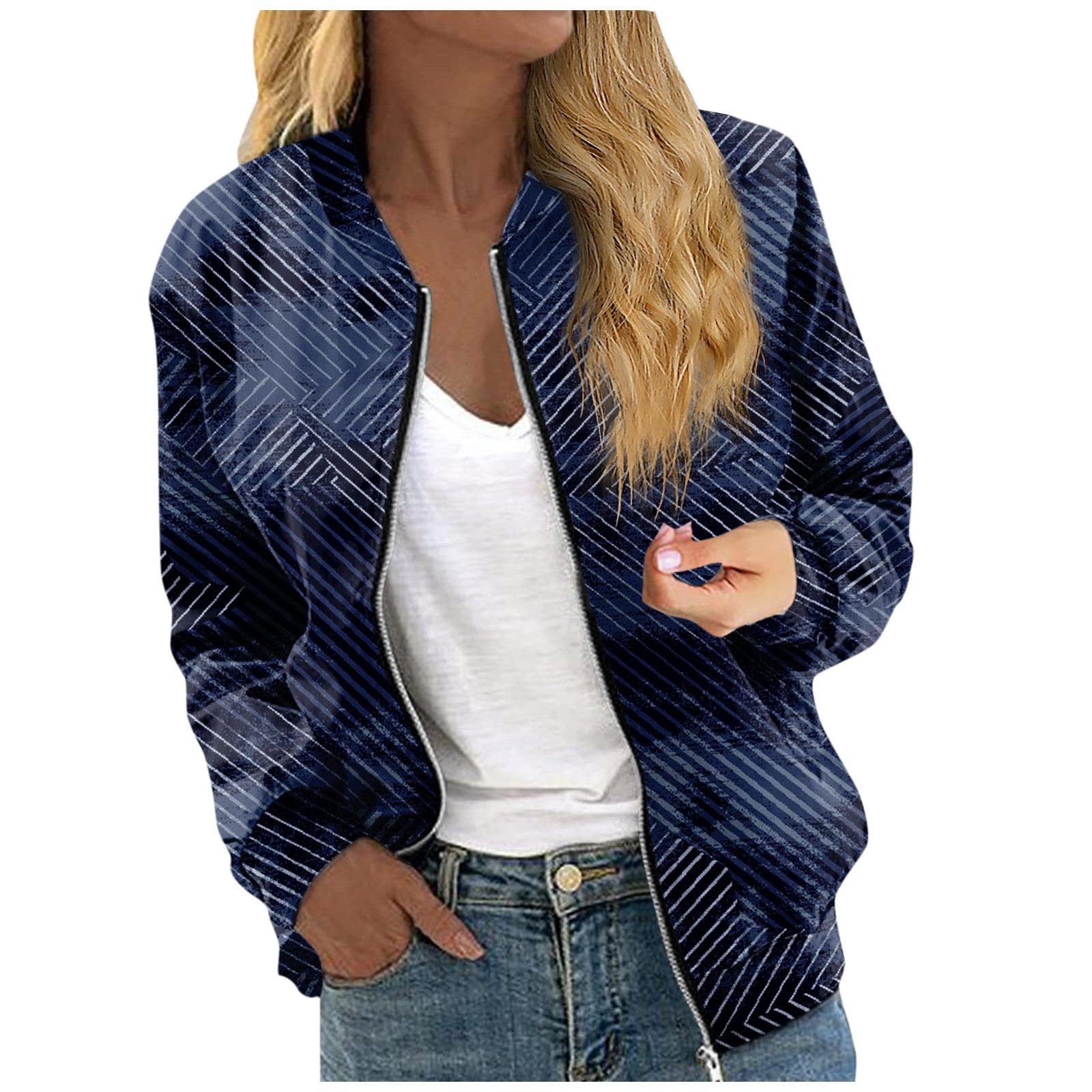 Foto 3 pulgar | Chaqueta Impermeable Cotecram Casual Con Estampado Floral Para Mujer, Talla Grande - Venta Internacional.