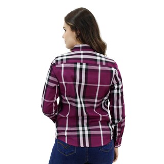 Foto 2 | Camisa Ravalli Gsh-520-21 color Vino para Mujer