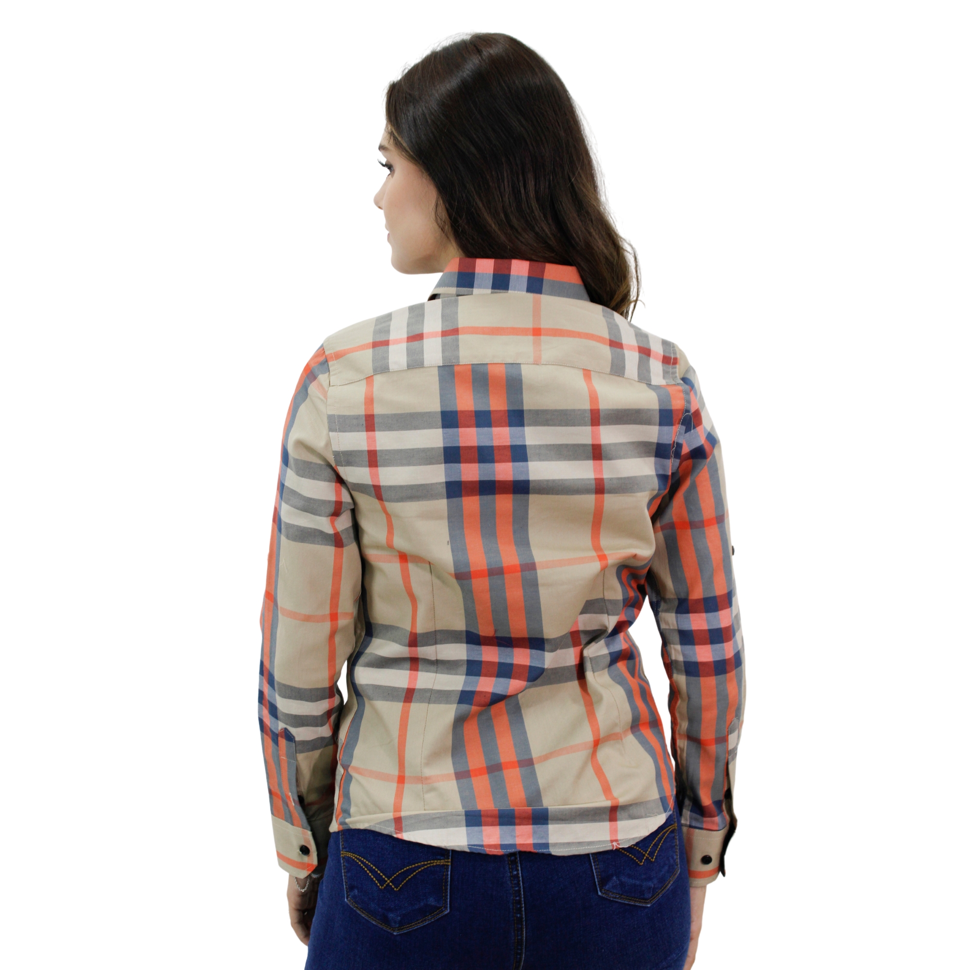 Foto 3 pulgar | Camisa Para Mujer Marca Ravalli Color Beige  Gsh-520-51