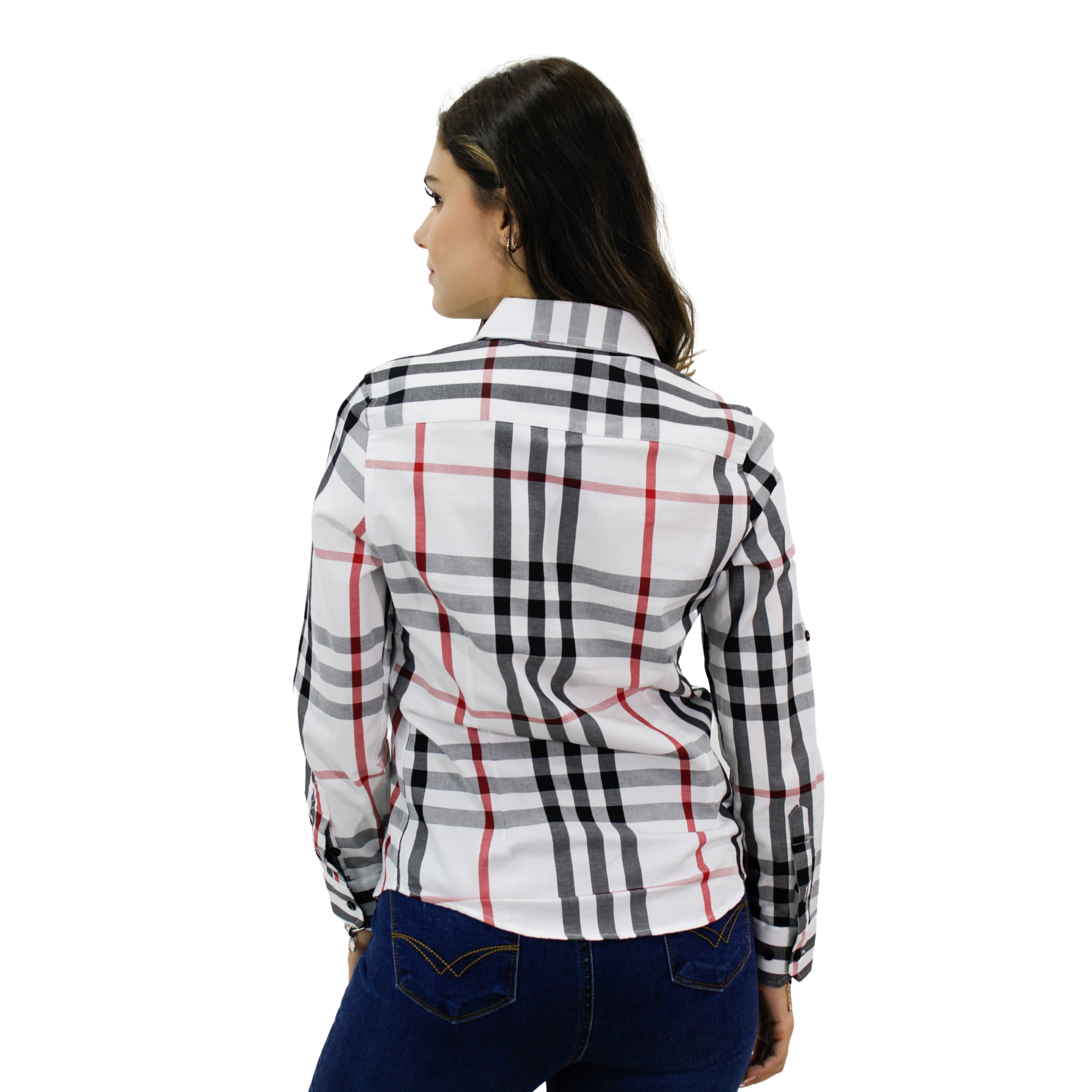 Foto 3 pulgar | Blusa Ravalli Gsh-520-01 color Blanco para Mujer