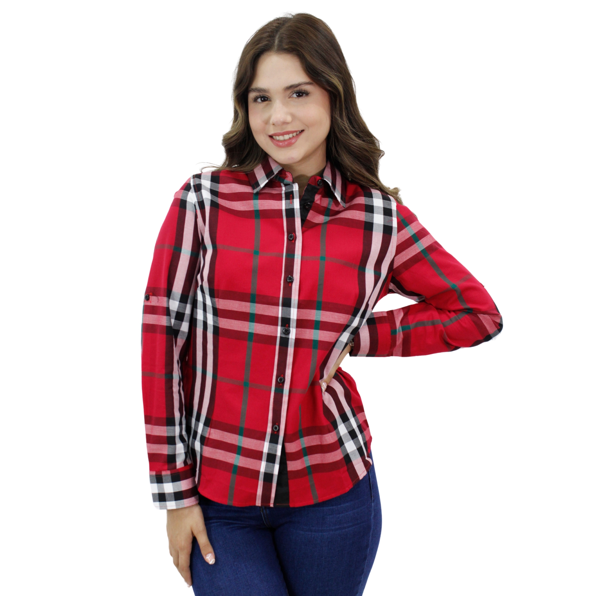 Foto 2 pulgar | Camisa Para Mujer Marca Ravalli Color Rojo  Gsh-520-23