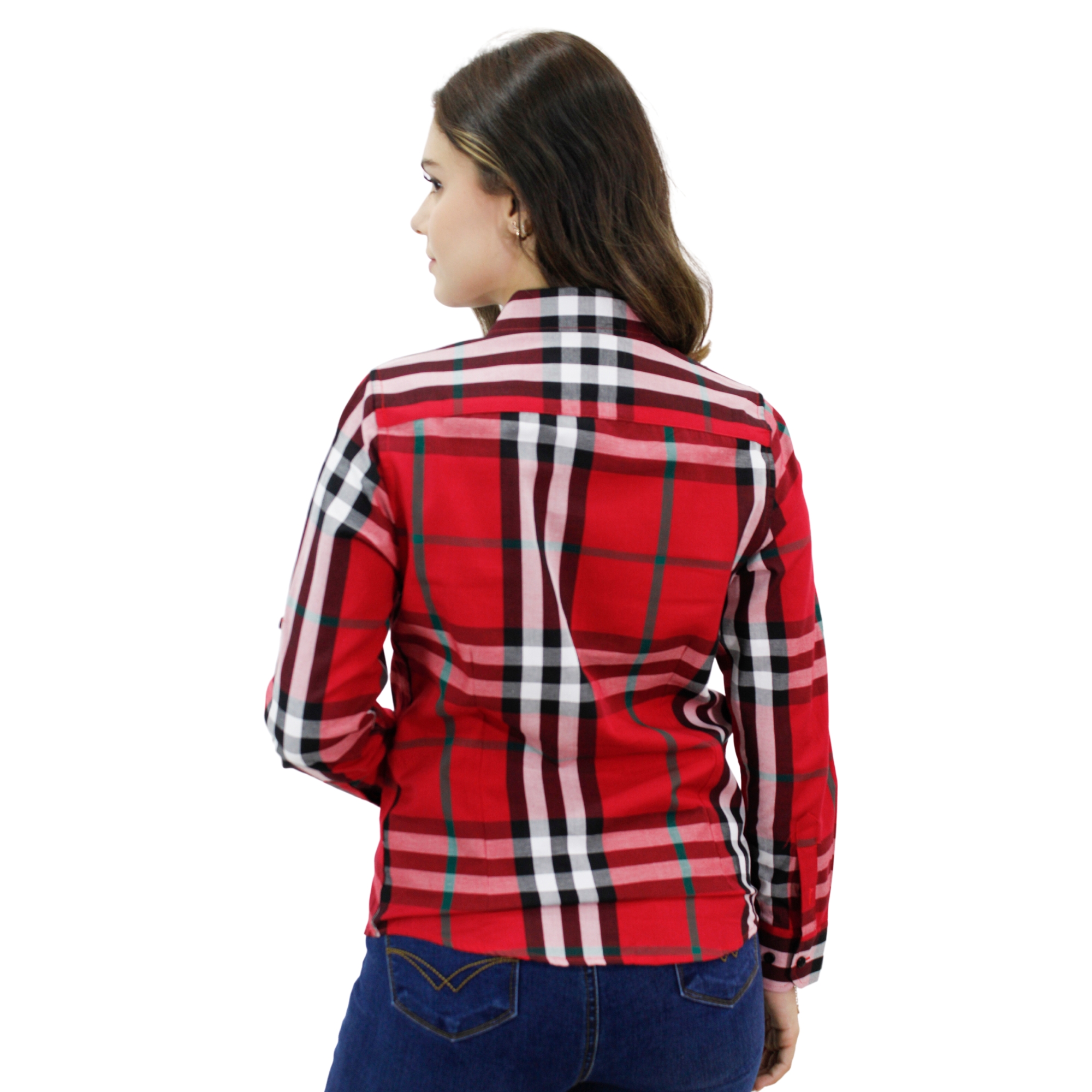 Foto 3 pulgar | Camisa Para Mujer Marca Ravalli Color Rojo  Gsh-520-23