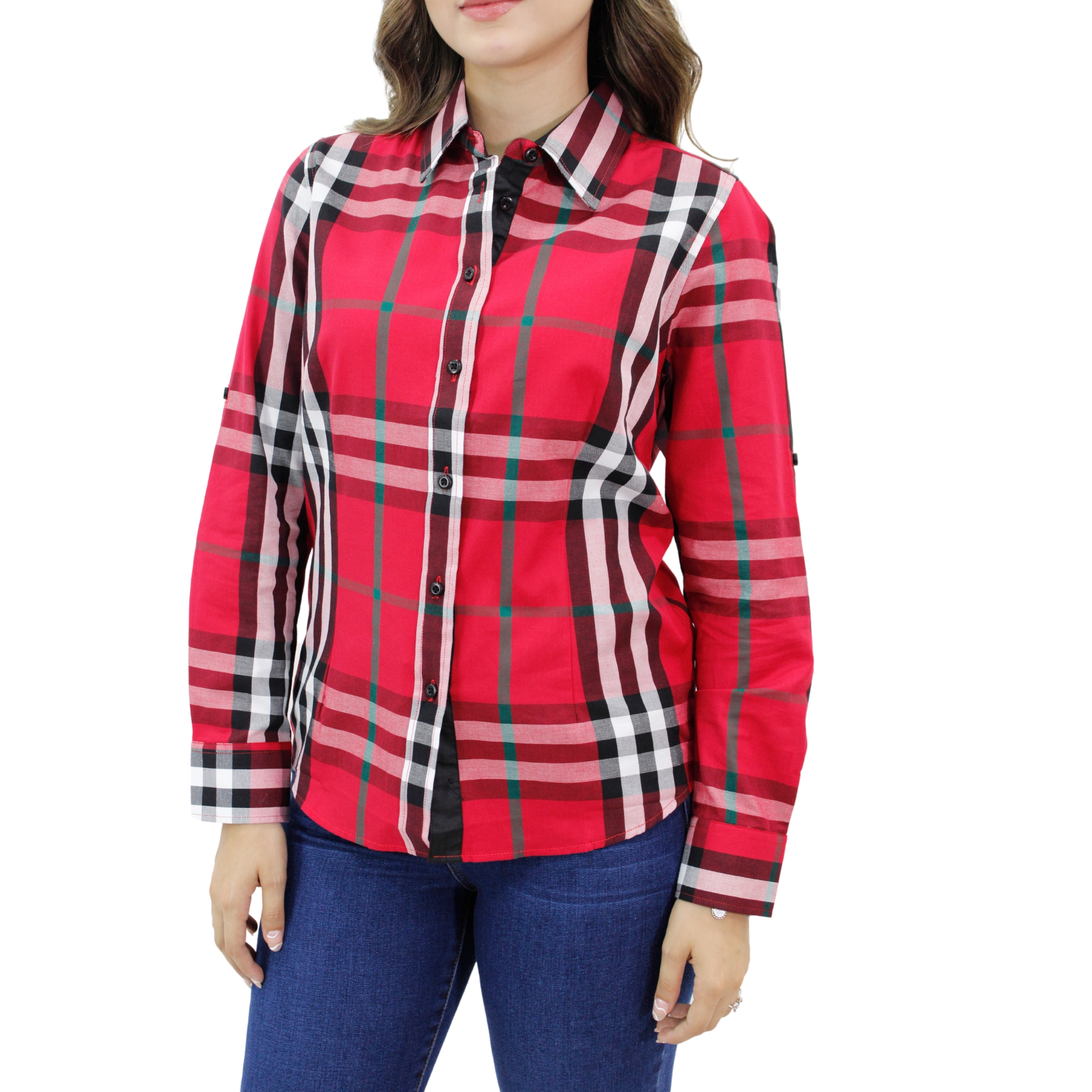 Foto 4 pulgar | Camisa Para Mujer Marca Ravalli Color Rojo  Gsh-520-23