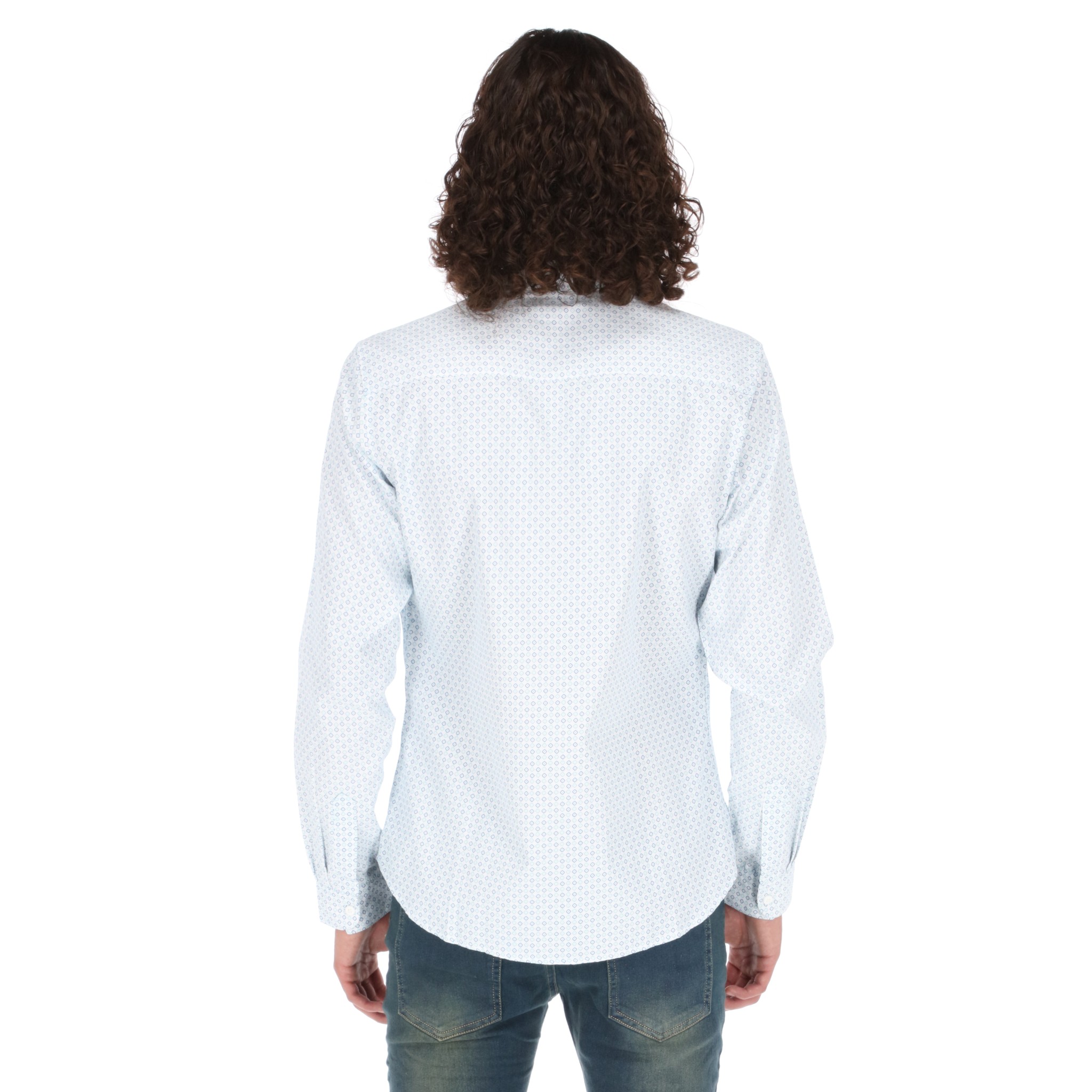 Foto 3 | Camisa Manga Larga Chb chili Beans Slim Fit para Hombre