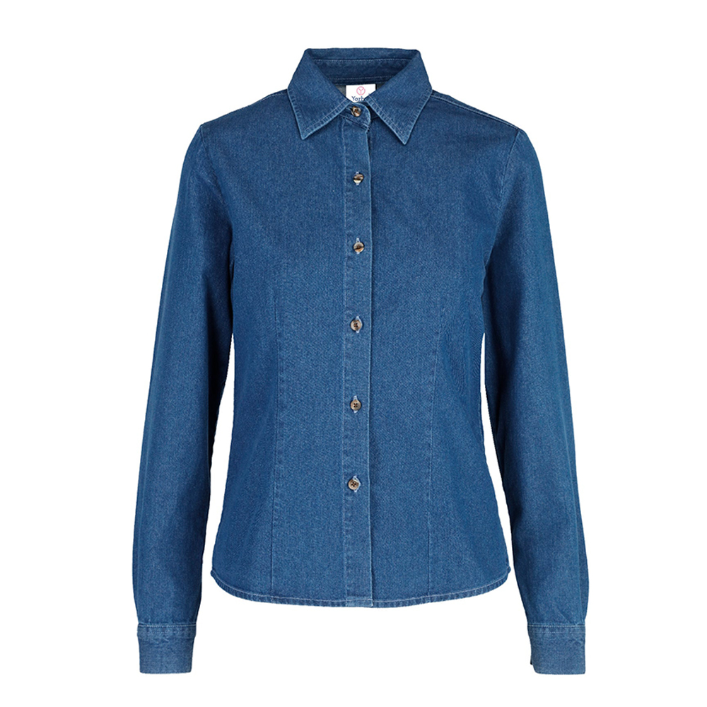 Camisa de Mezclilla Yazbek Índigo 100% Algodón para Dama
