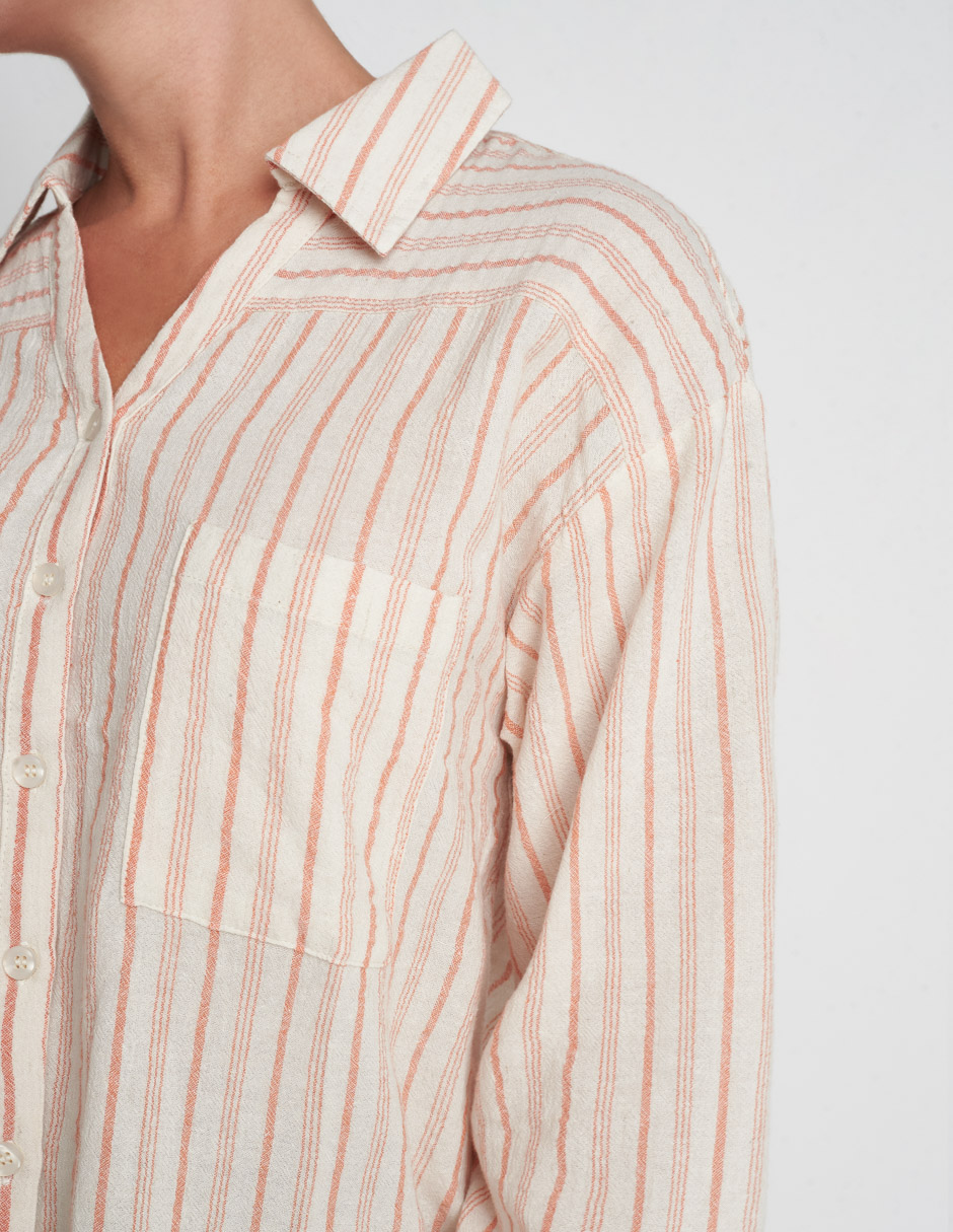 Foto 4 pulgar | Camisa Devendi Color Multicolor Lino