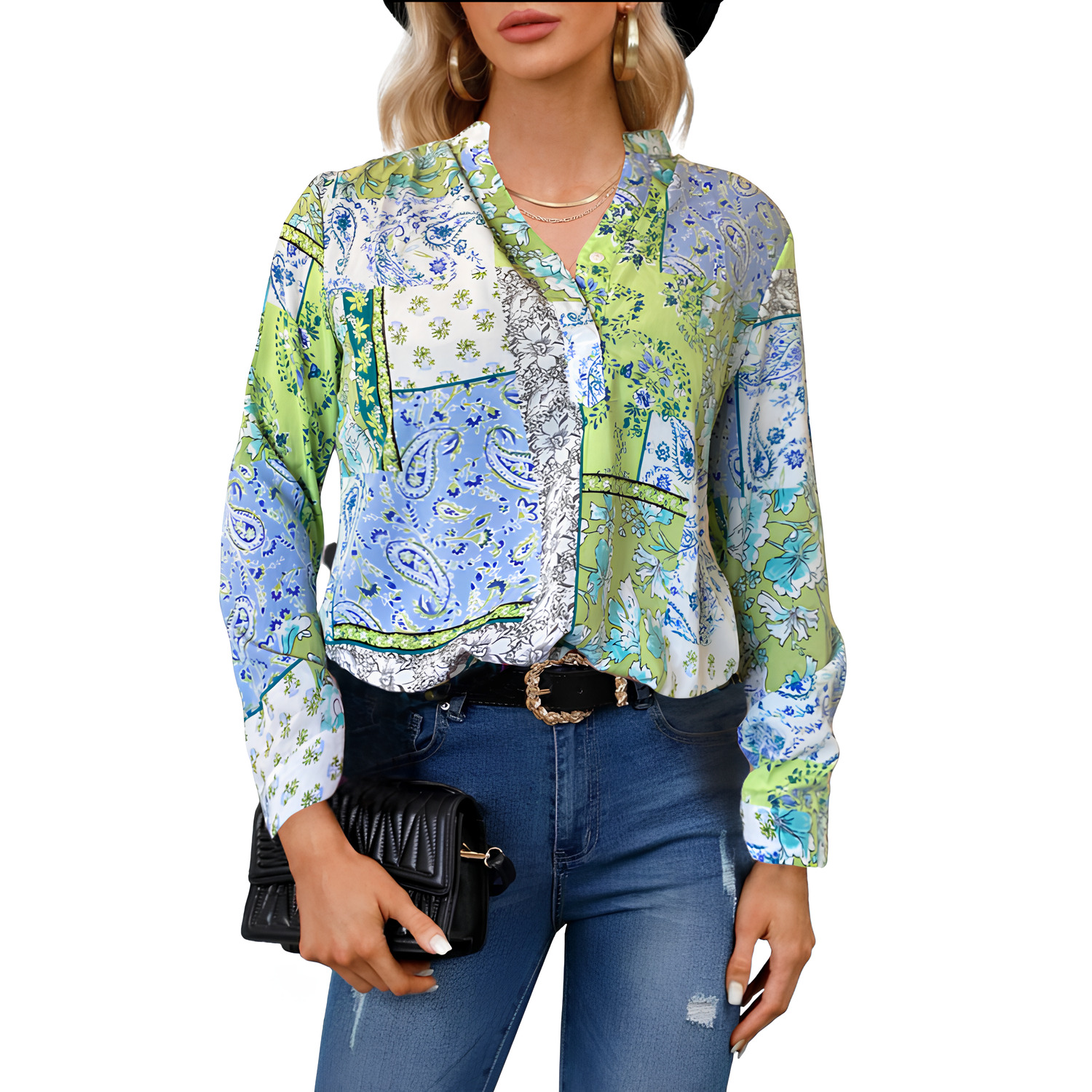 Blusa Manga Larga para Mujer