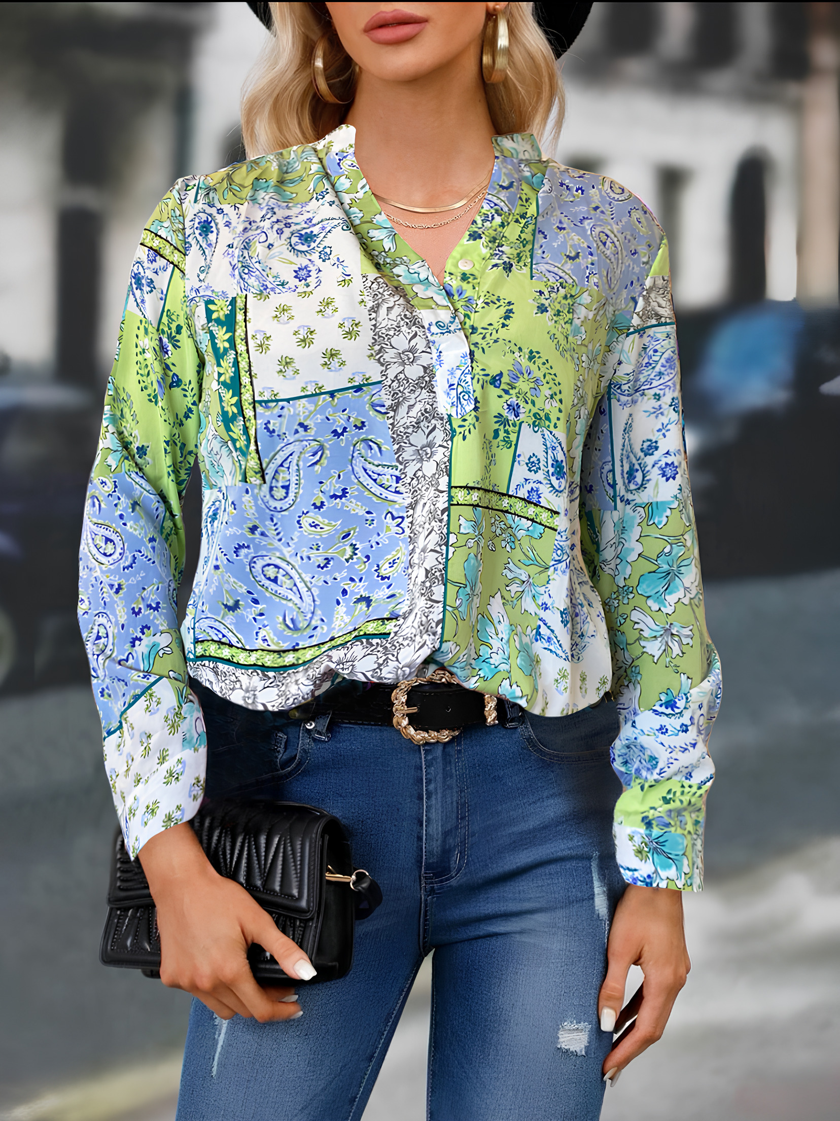Foto 3 | Blusa Manga Larga para Mujer