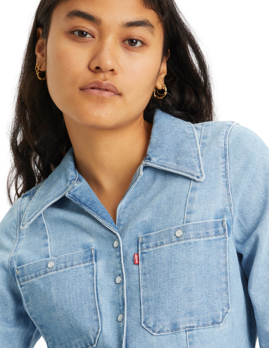 Foto 5 pulgar | Camisa  Levi's Ellis de Mezclilla