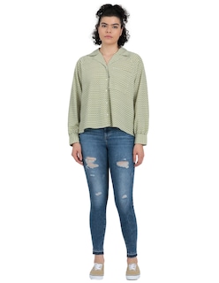 Foto 4 | Blusa Winnie Levi's Verde para Mujer