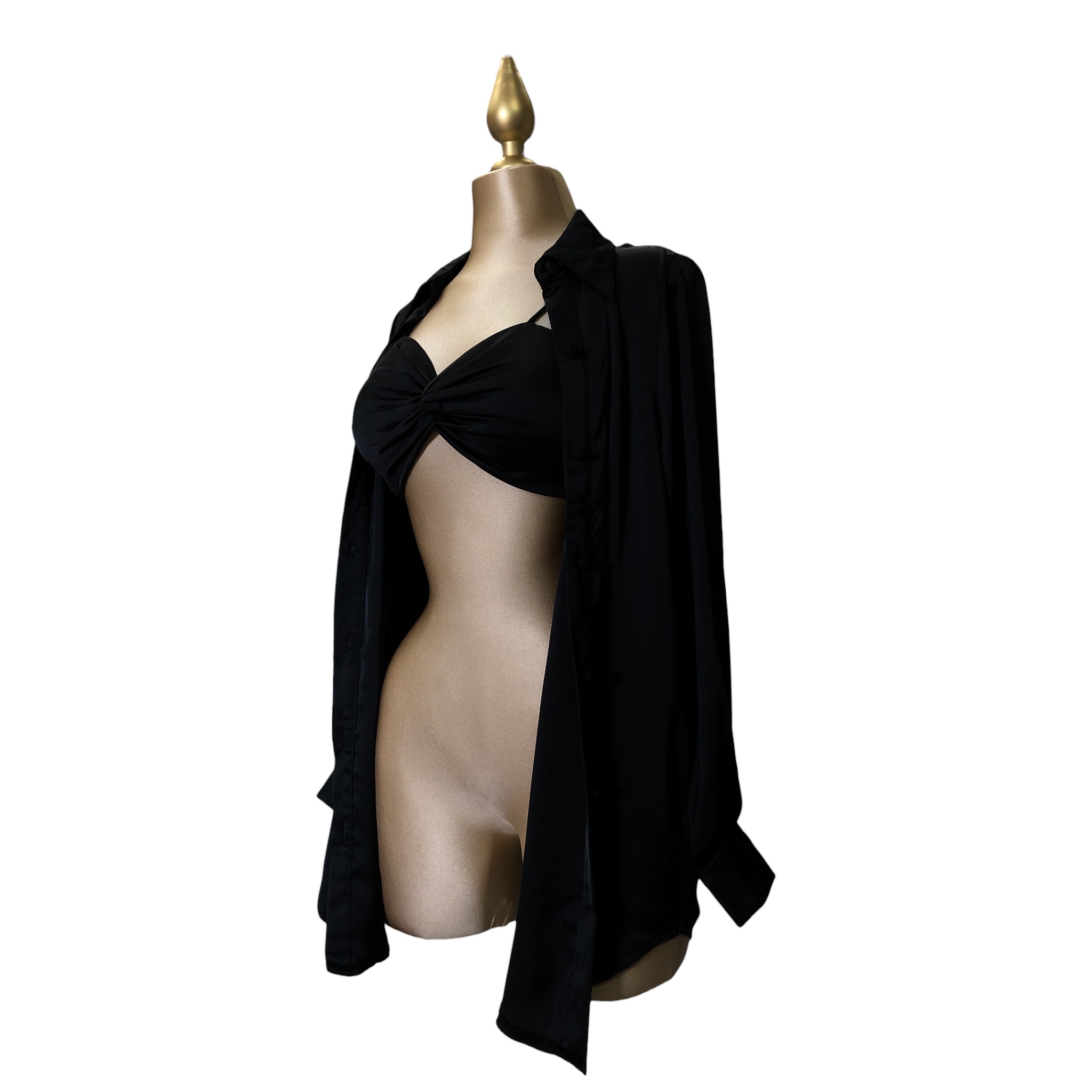 Foto 6 pulgar | Camisa con Top Lc Designs Collection Color Negro