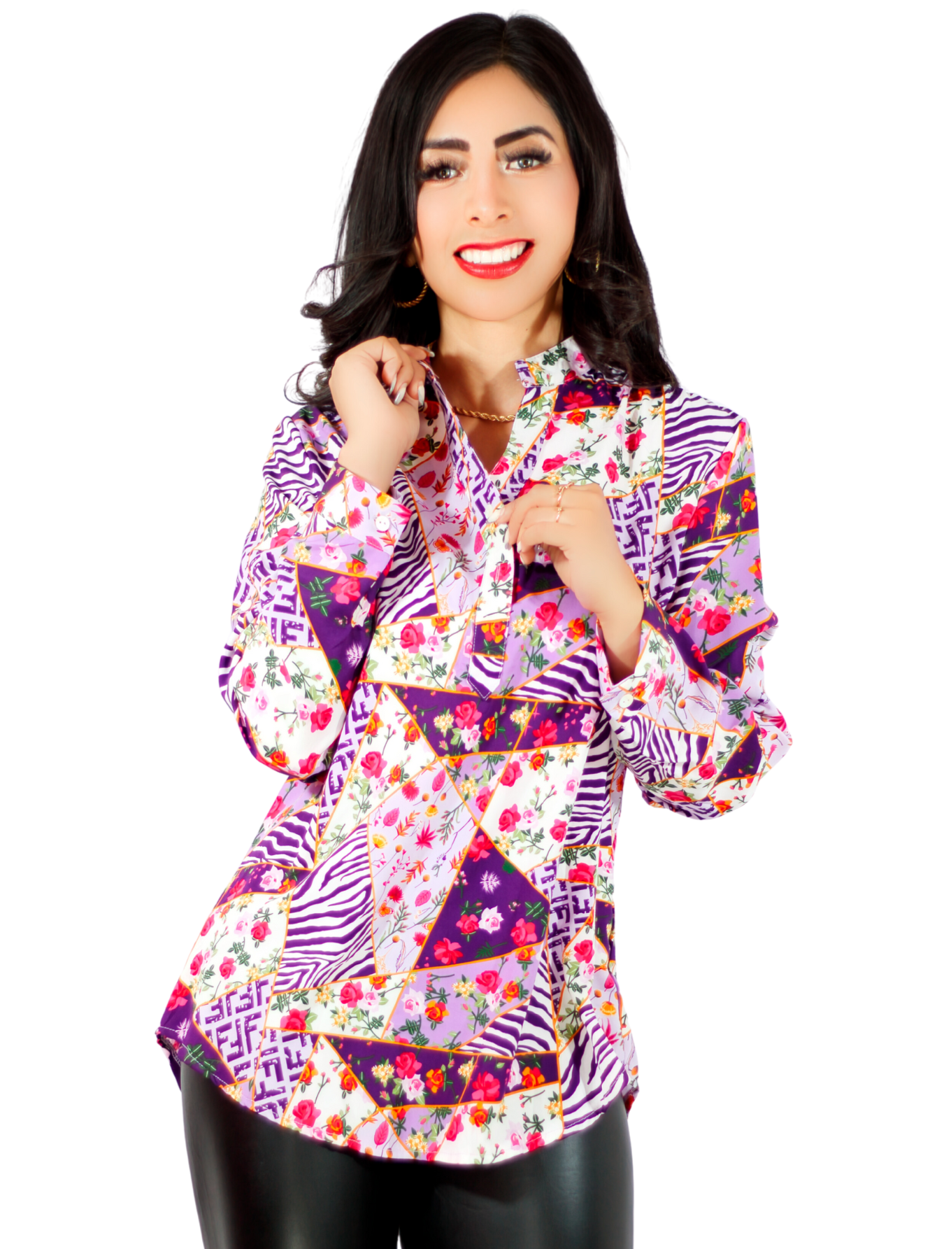 Camisa de Mujer Blusa Elegante o Casual de Manga Larga