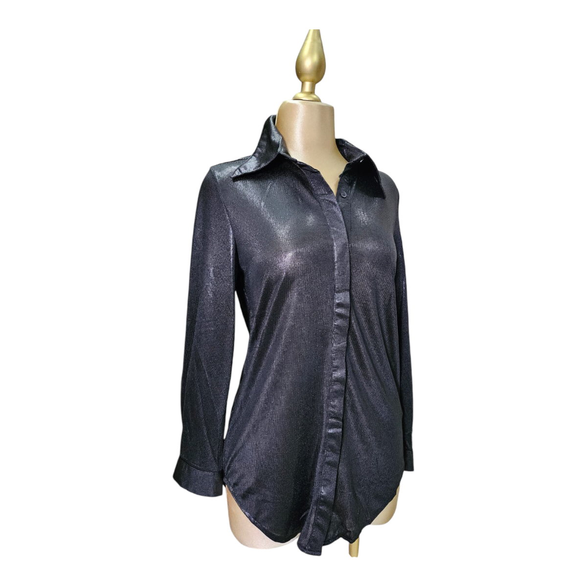 Foto 2 | Camisa Color Negro Para Dama Lc Designs Collection