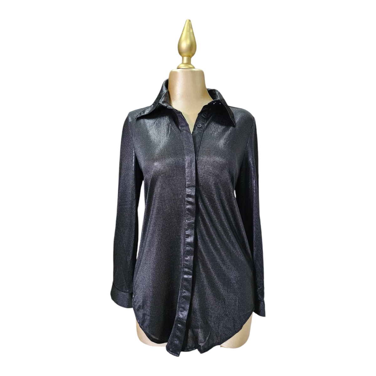 Foto 4 | Camisa Color Negro Para Dama Lc Designs Collection
