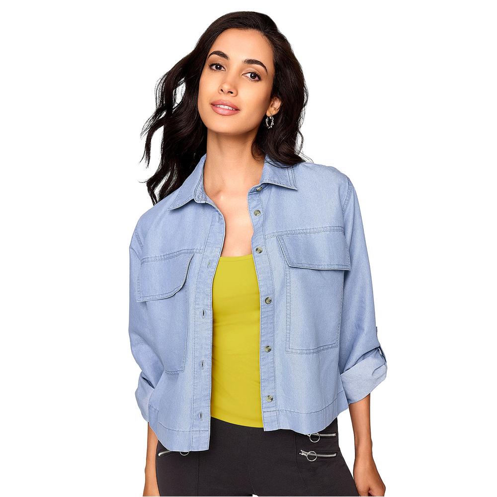 Camisa De Mezclilla Ilusión 81205 Azul Cielo