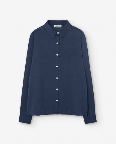 Foto 2 pulgar | Camisa Losan Azul para Mujer
