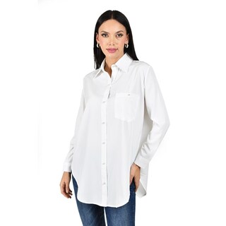 Foto 1 | Camisa Con Boton De Perla Roman Fashion /juvenil, 5103 (blanco) Blanco