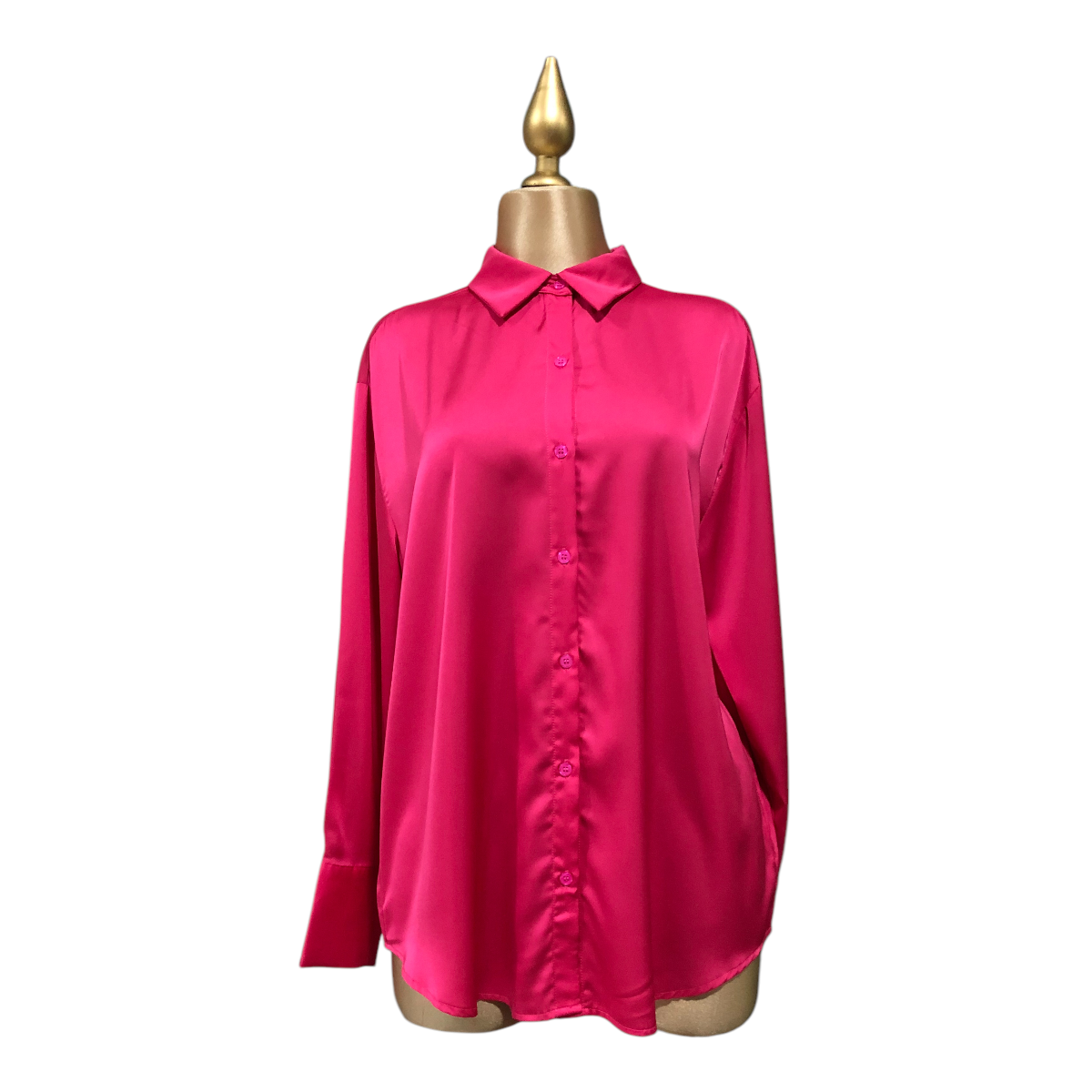 Foto 1 | Camisa Color Fucsi Para Dama Erivel