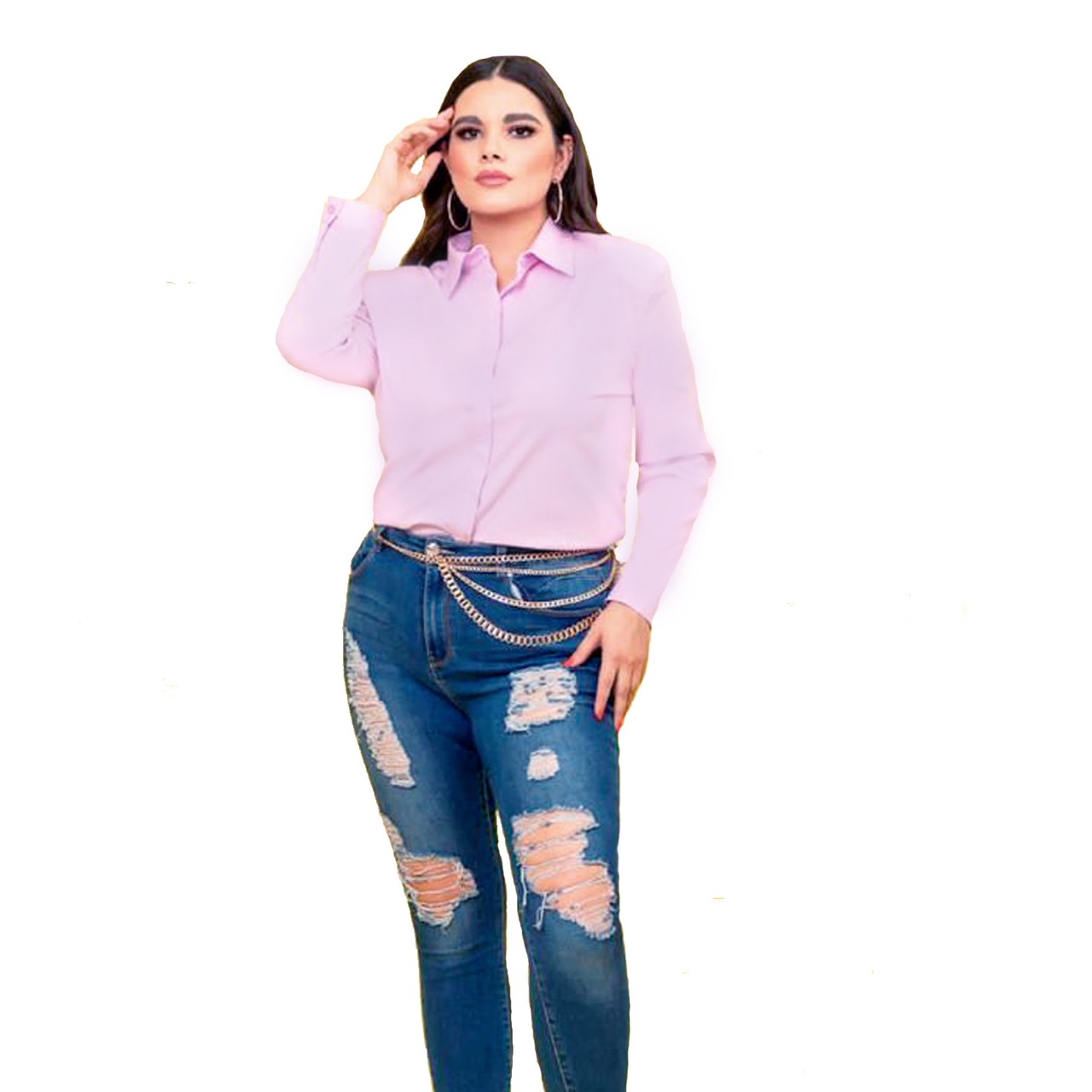 Foto 1 | Camisa Curvy LC Designs Lila