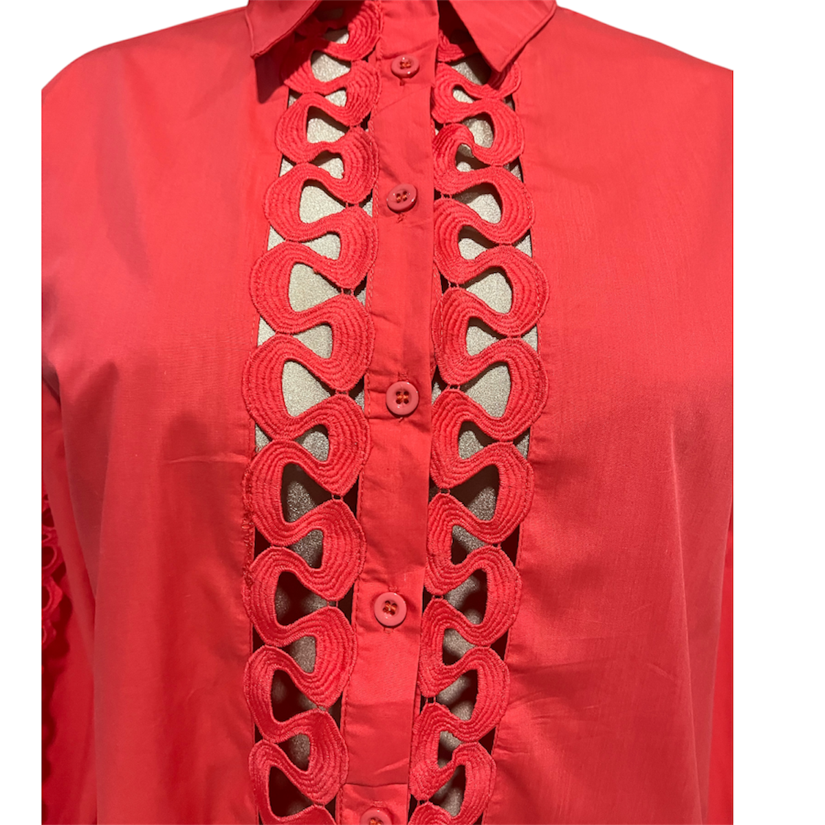 Foto 4 | Camisa Color Rojo Para Dama Mussi