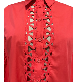 Foto 4 | Camisa Color Rojo Para Dama Mussi