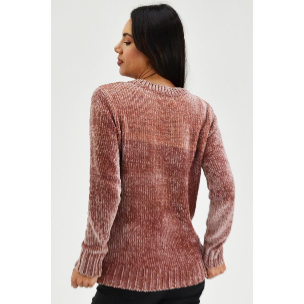 Foto 4 pulgar | Suéter Roman Fashion color Rosa para Mujer