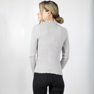Foto 4 | Sueter De Cuello Alto Para Mujer Suet-1033 Color De Manga Larga
