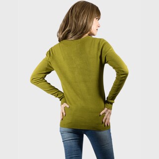 Foto 3 | Sueter De Punto Para Mujer Suet-1001 Verde Militar Sweater De Manga Larga